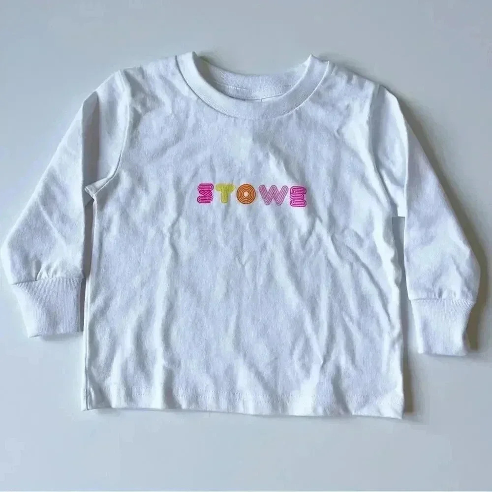 Girls Stowe Vermont Long Sleeve Tee NWOT